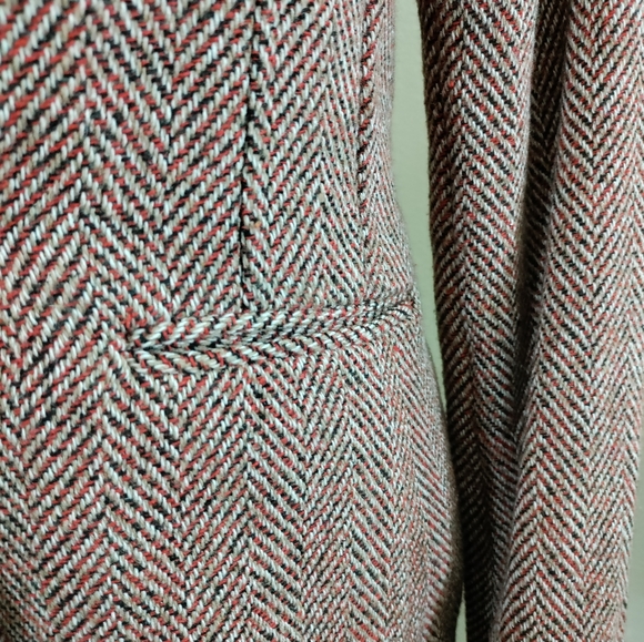 VINTAGE AMERICAN RAG TARTAN BLAZER - Picture 3 of 5